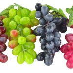 Artificial Black,Red, Green and Purple Grapes