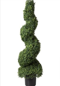 Spiral topiary tree